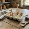 Boîte à œufs en céramique – Collection Nature Bleu