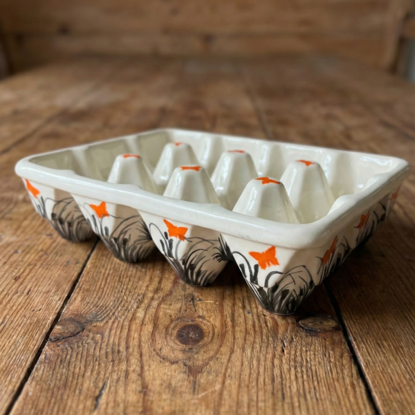 Boîte à œufs en céramique – Collection Nature Orange