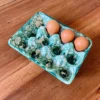 Boîte à œufs en céramique – Collection Mer & Écumes Vert