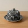 Cloche à fromage en céramique – Collection Mer & Écumes Noir