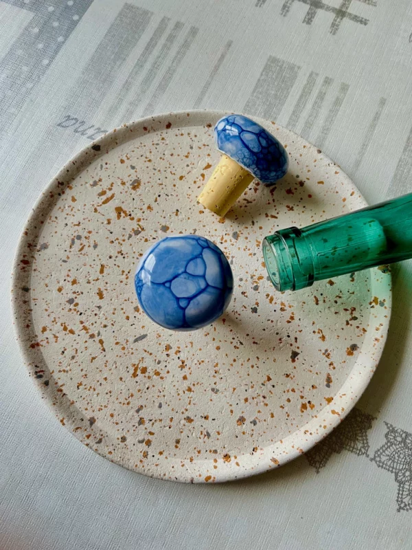 Bouchon en céramique bleu marine
