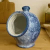 Main à sel en céramique – Collection Mer & Écumes Bleu marine