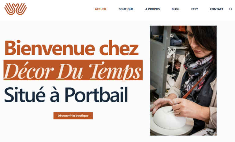 homepage décor du temps